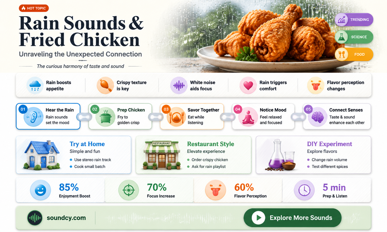 are rain sounds fried chicken