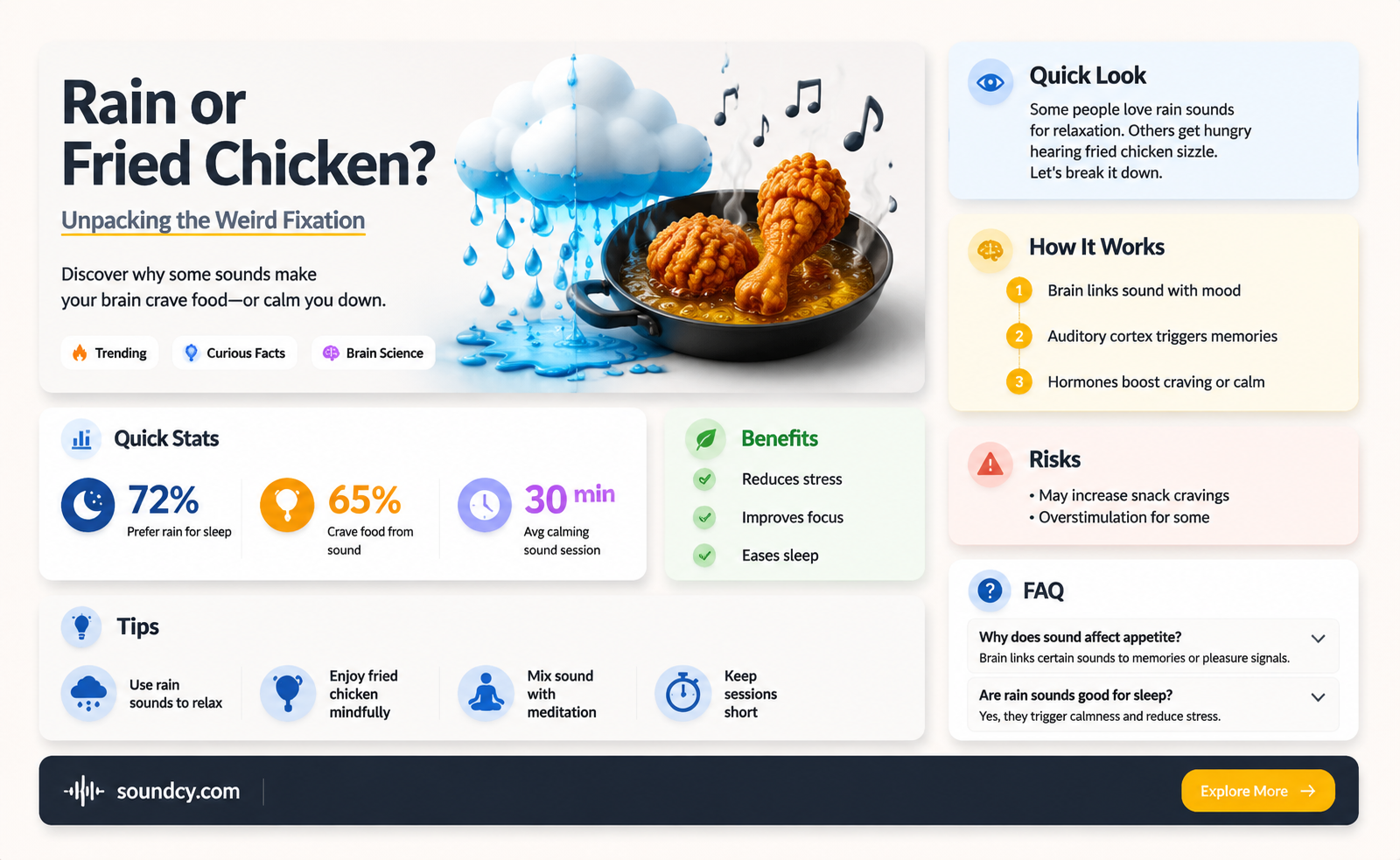 are rain sounds actually fried chicken