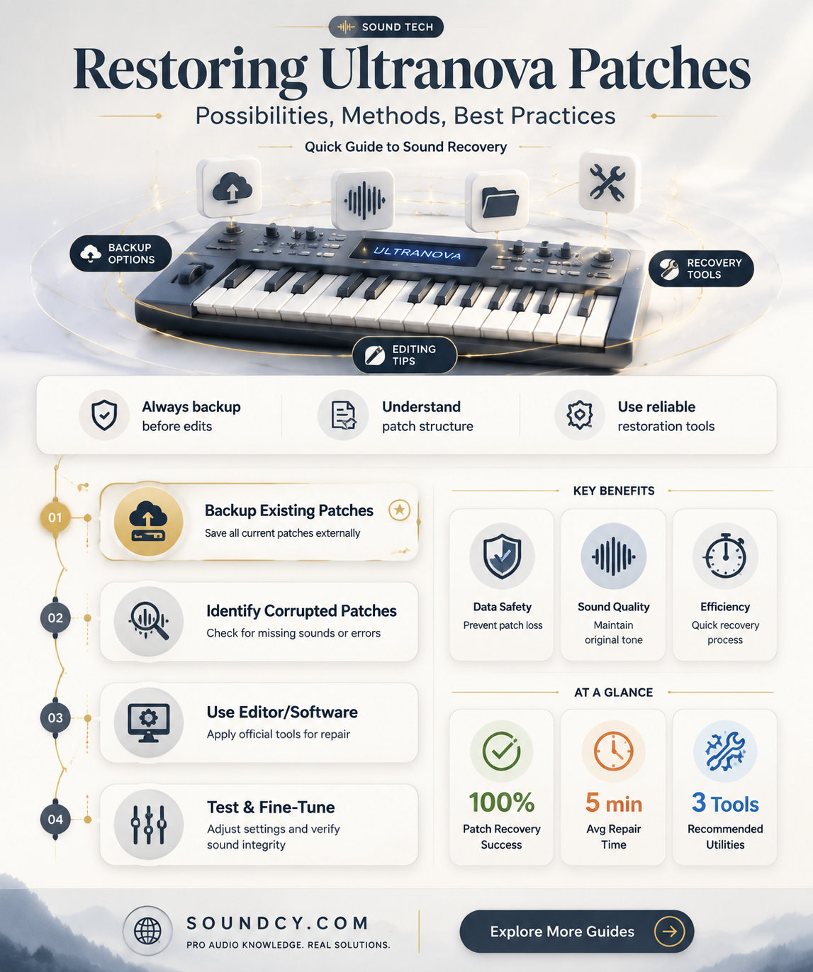 are ultranova sound patches restorable