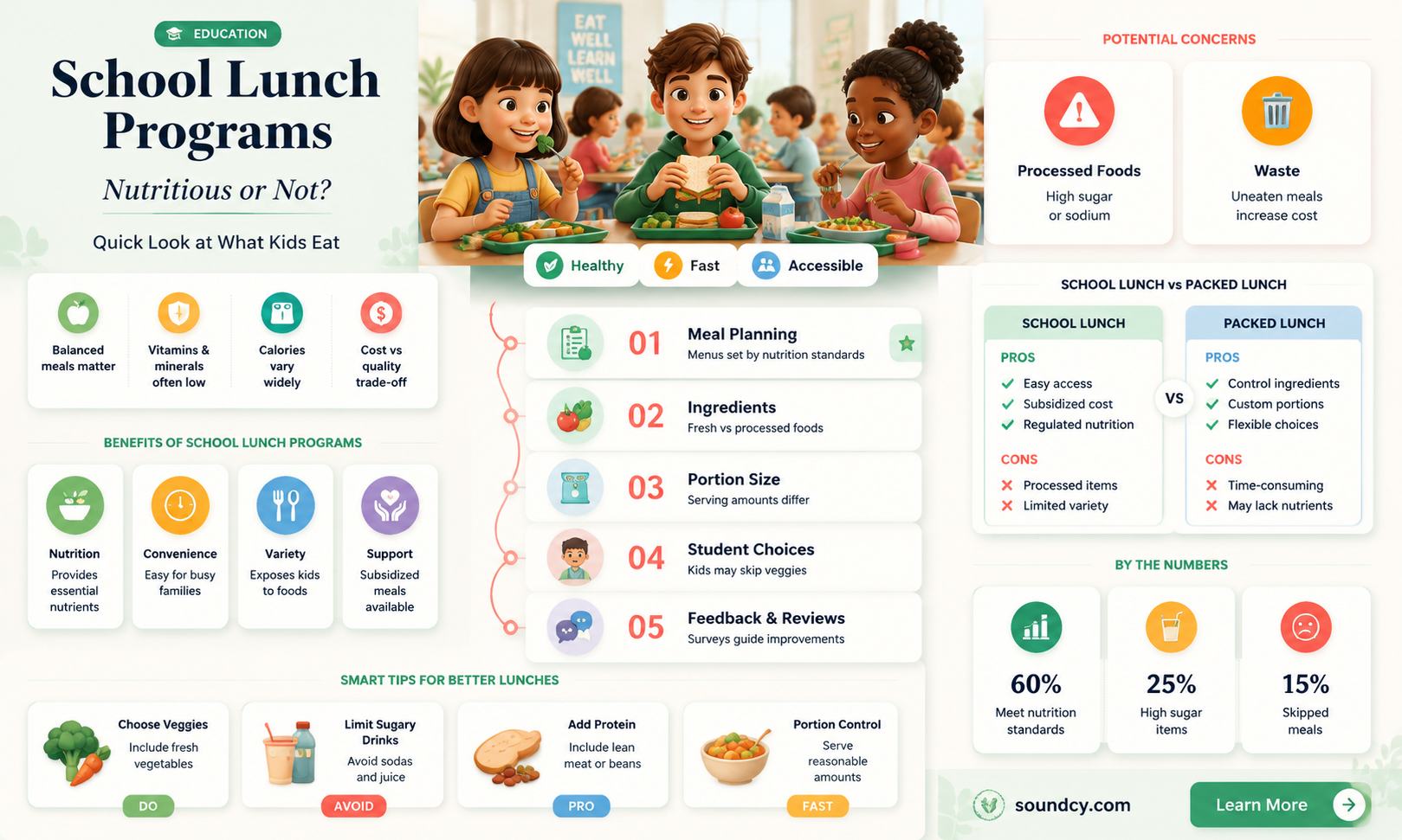 are school lunch programs nutritionally sound