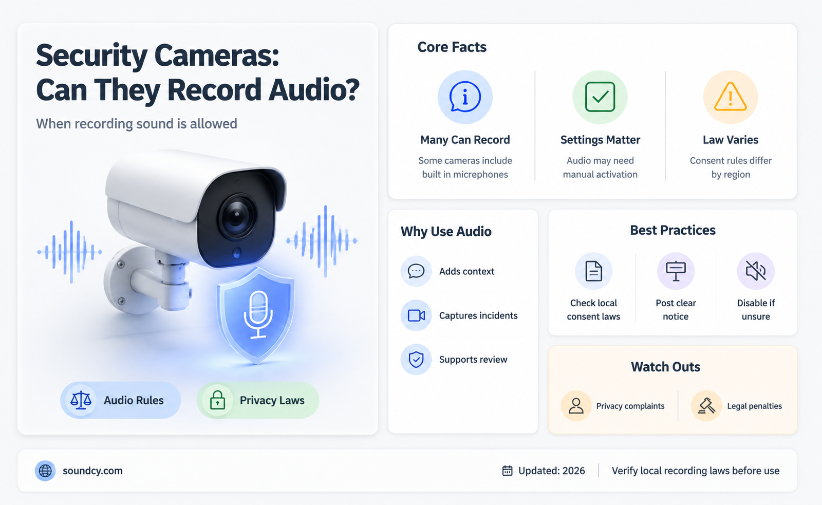 do any security cameras do sound