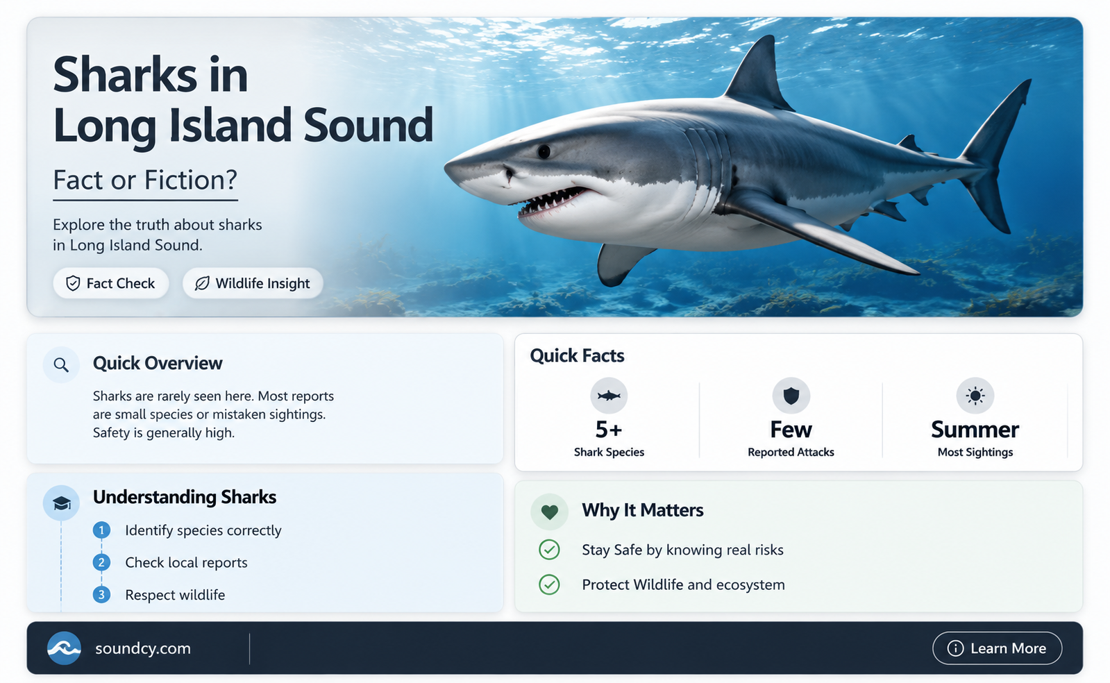 are there any sharks in the long island sound