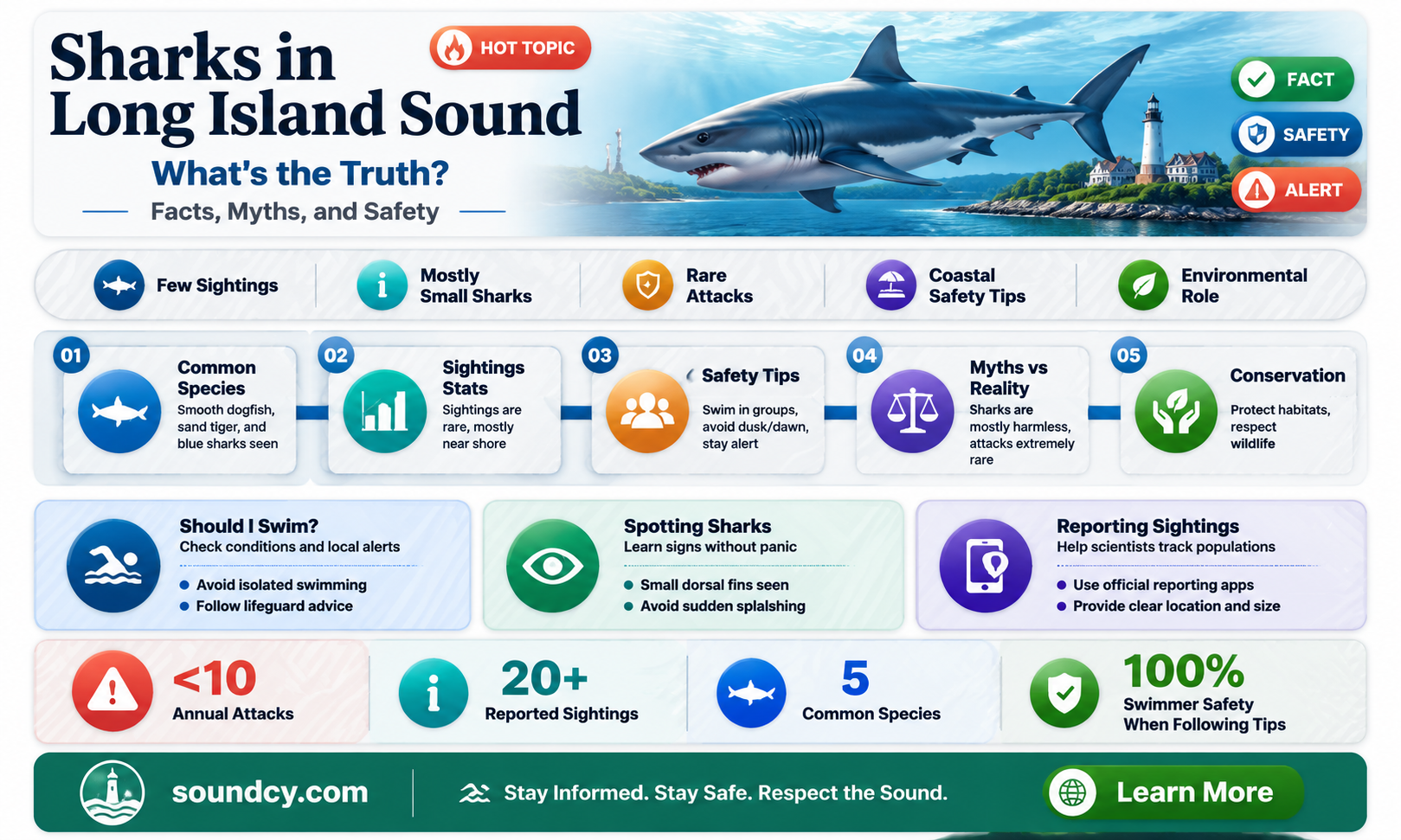 are sharks in long island sound