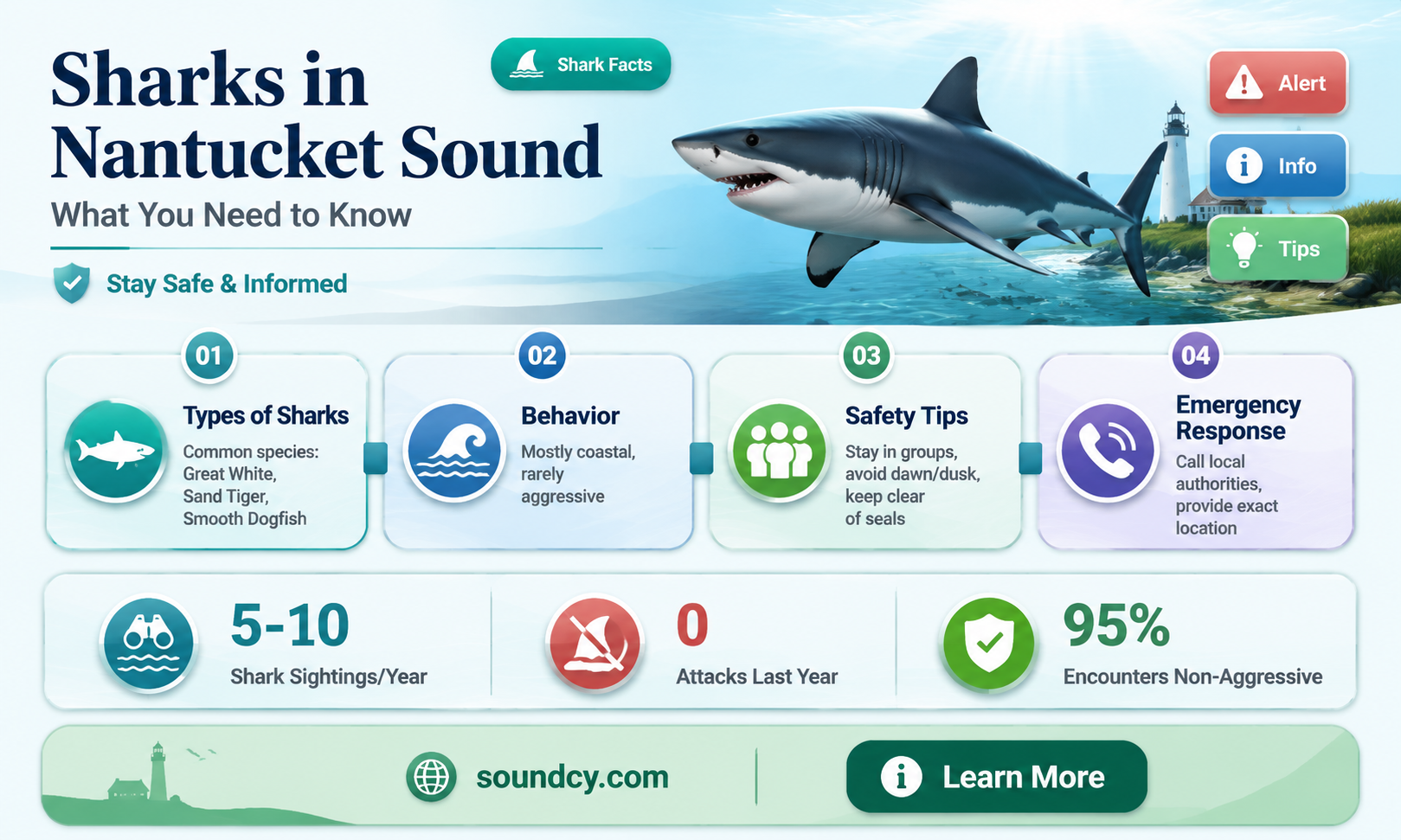 are there sharks in nantucket sound