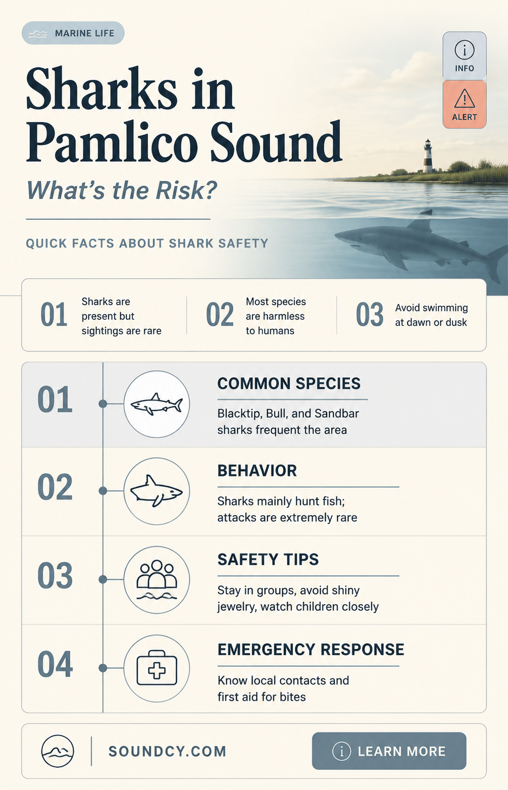 are there sharks in pamlico sound