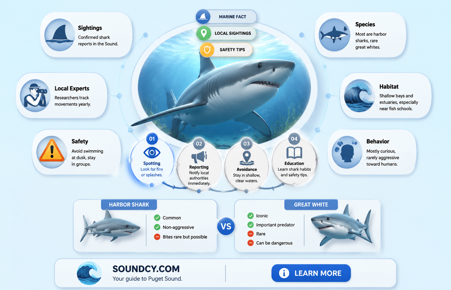 are there sharks in the sound