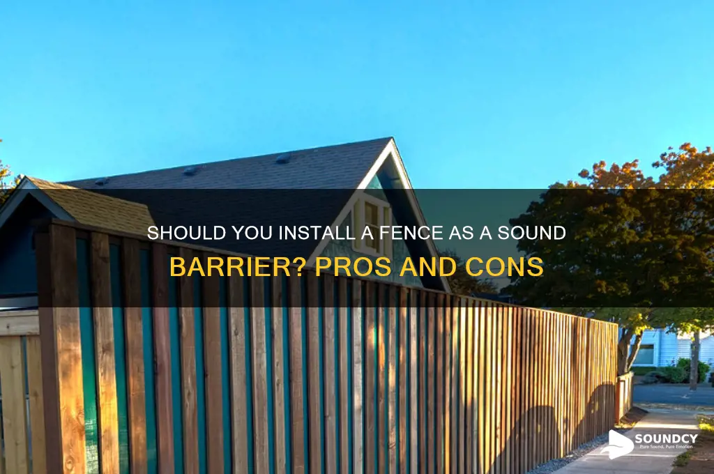 should a fence sound barrier