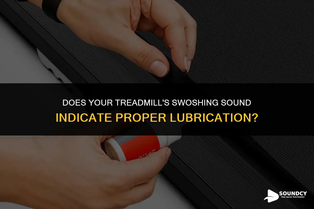 should a properly lubricated treadmill make a swoshing sound