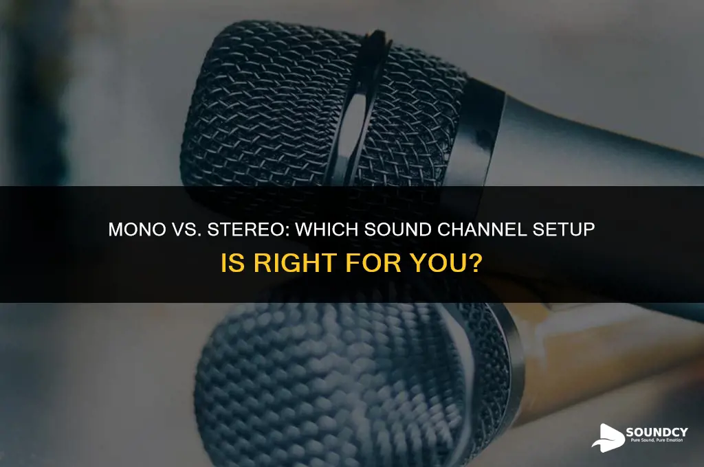 should i choose 1 channel or 2 channel sound