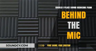 Mic Setup Essentials: Sound Reducing Foam Behind the Mic?