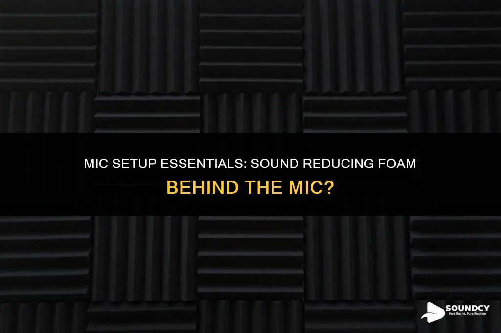 should i place sound reducing foam behind the mic
