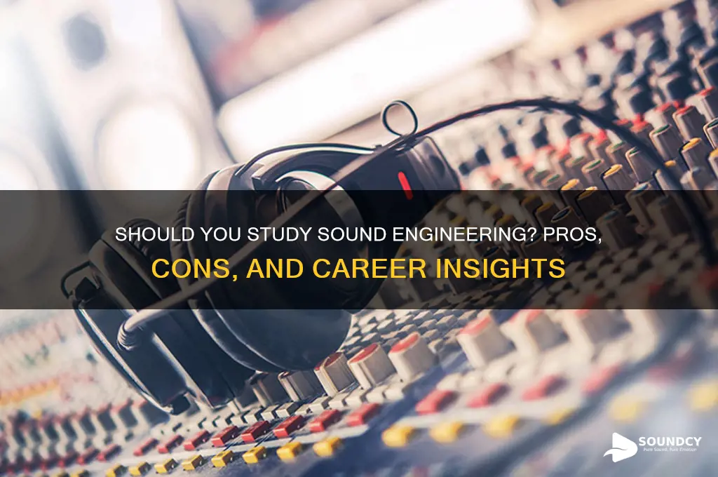 should i study sound engineering