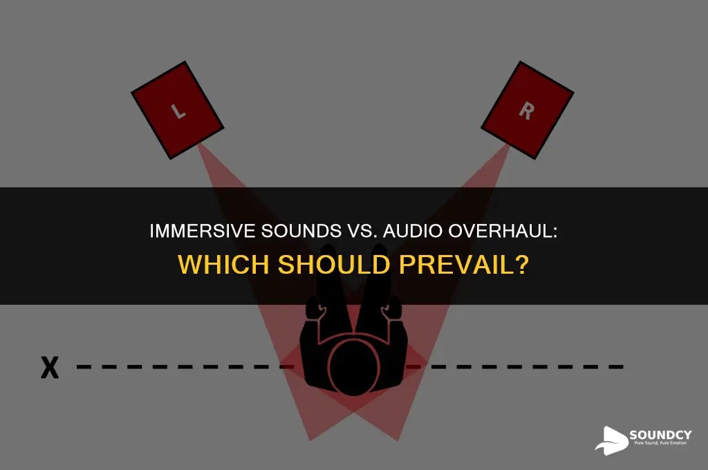 should immersive sounds override audio overhall or vice versa