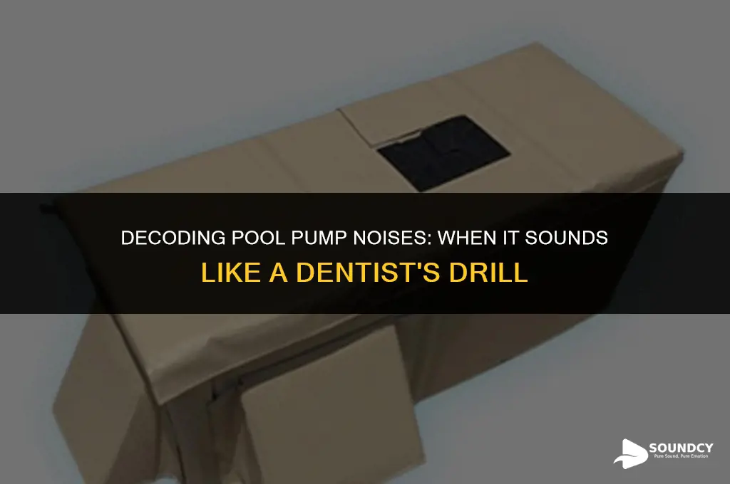 should my pool pump sound like a dentist drill