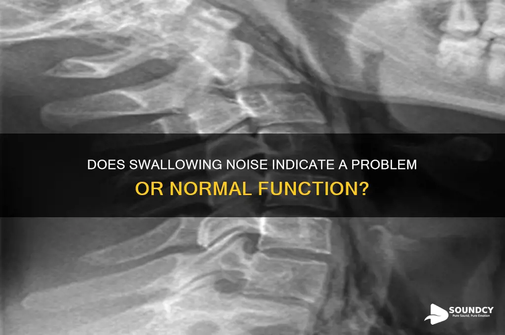 should swallowing make a sound