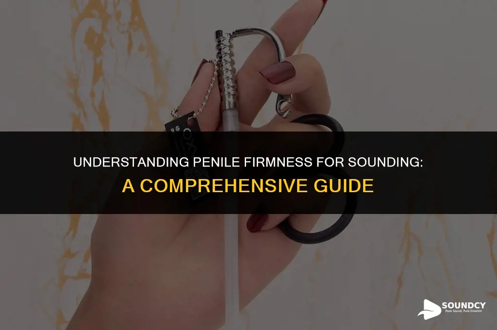 should the penis be hard or soft for sounding