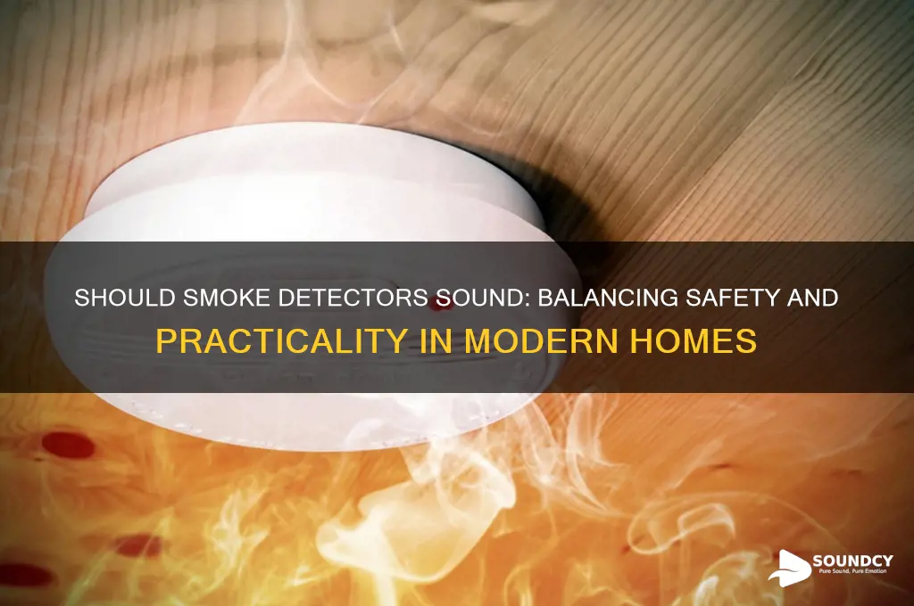 should the smoke detectors sound