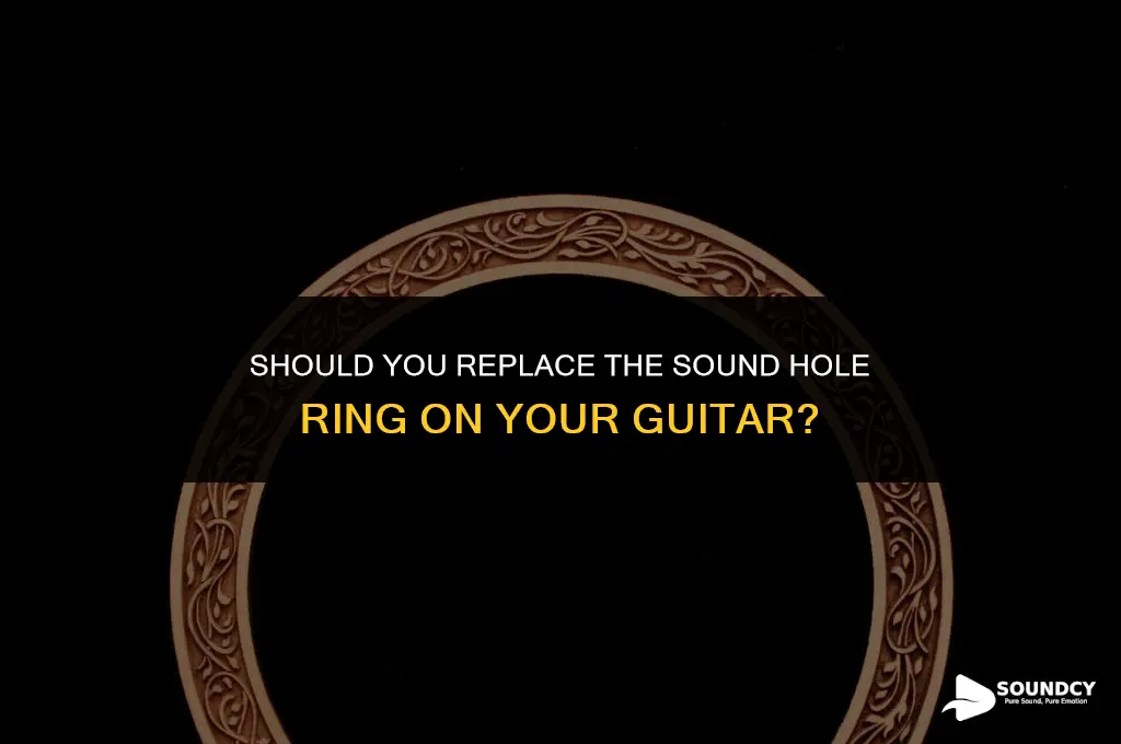 should you replace sound hole ring on a guitar