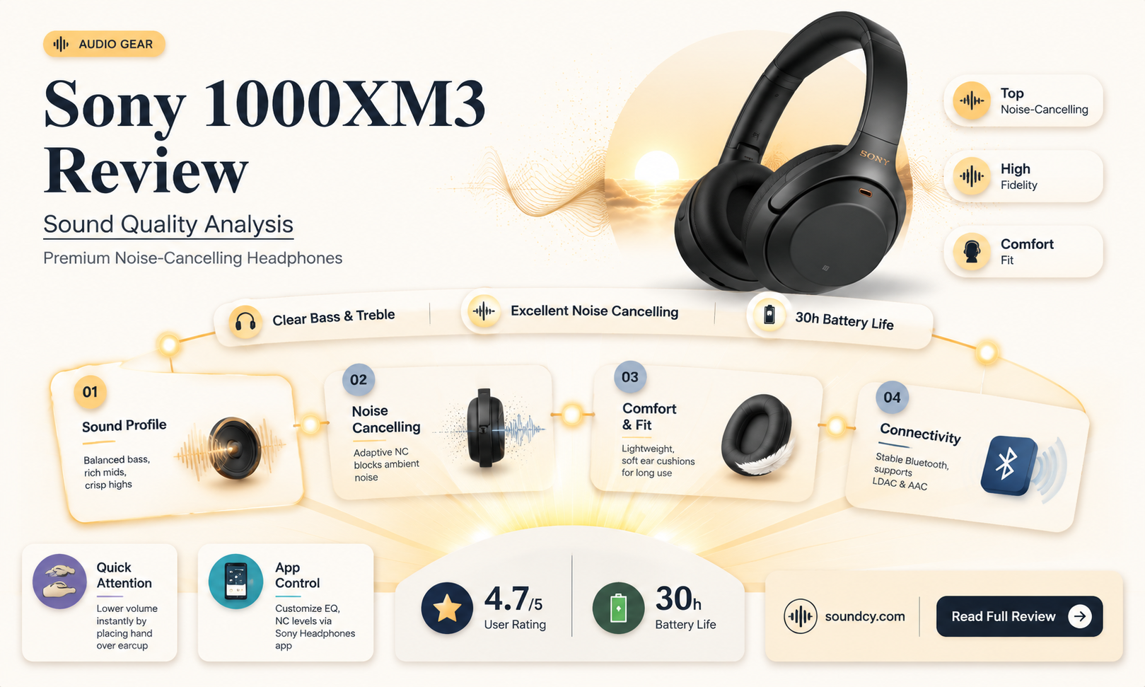 are the 1000xm3 sound quality