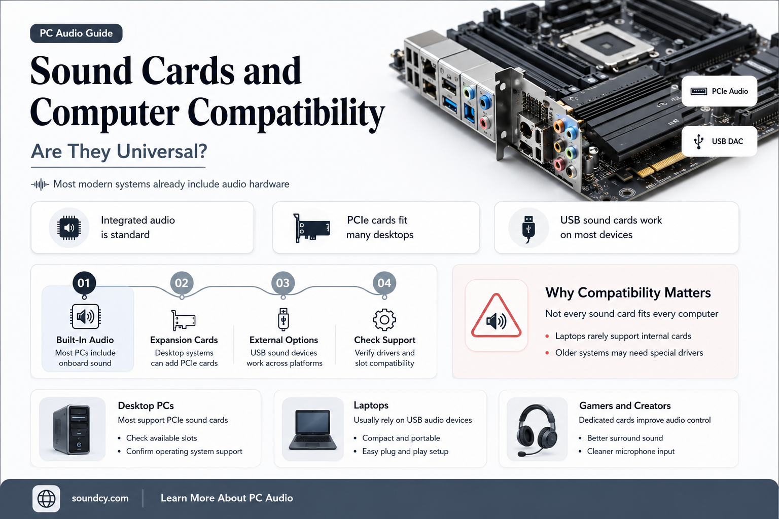 do all computers have sound cards