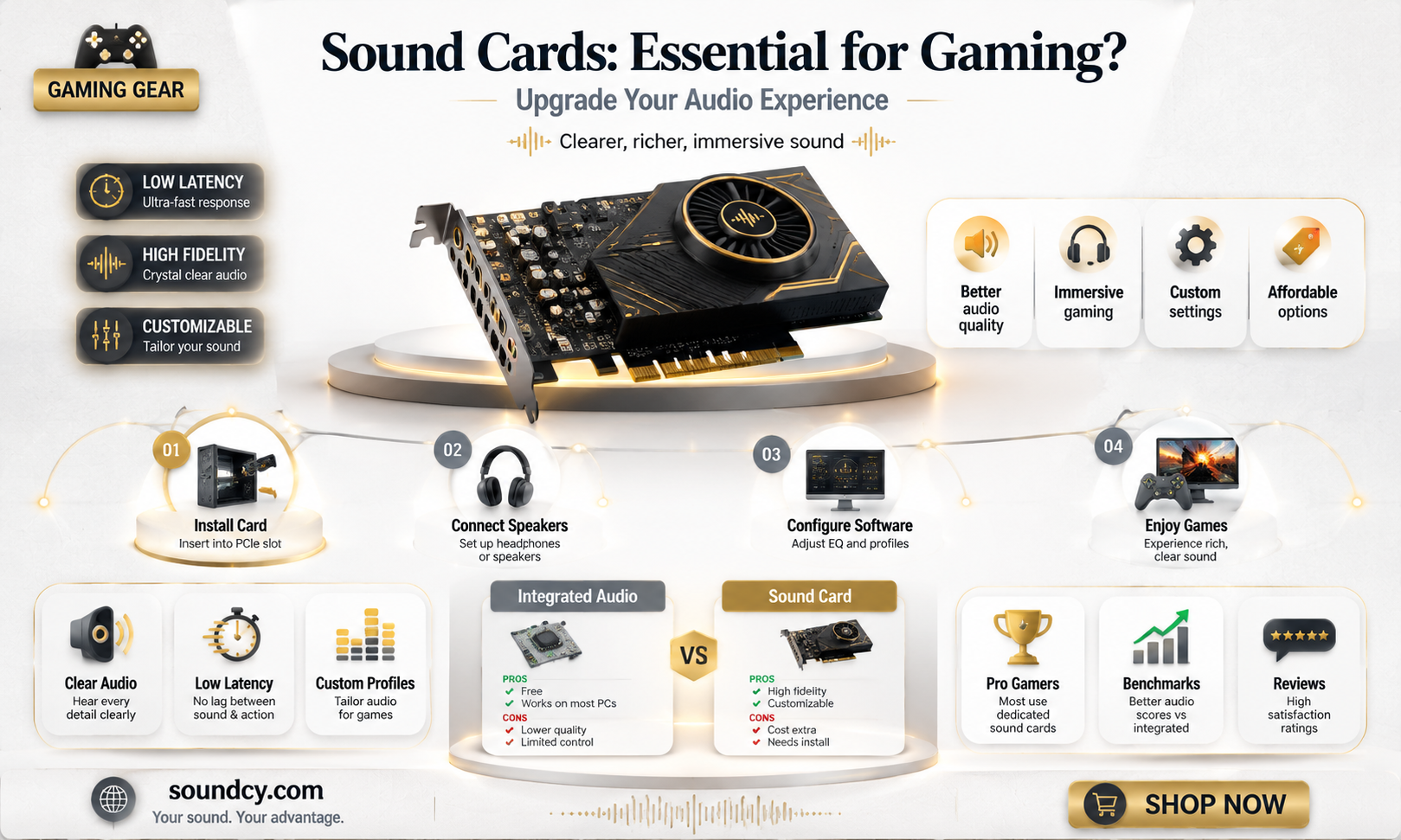 are sound cards necessary for gaming