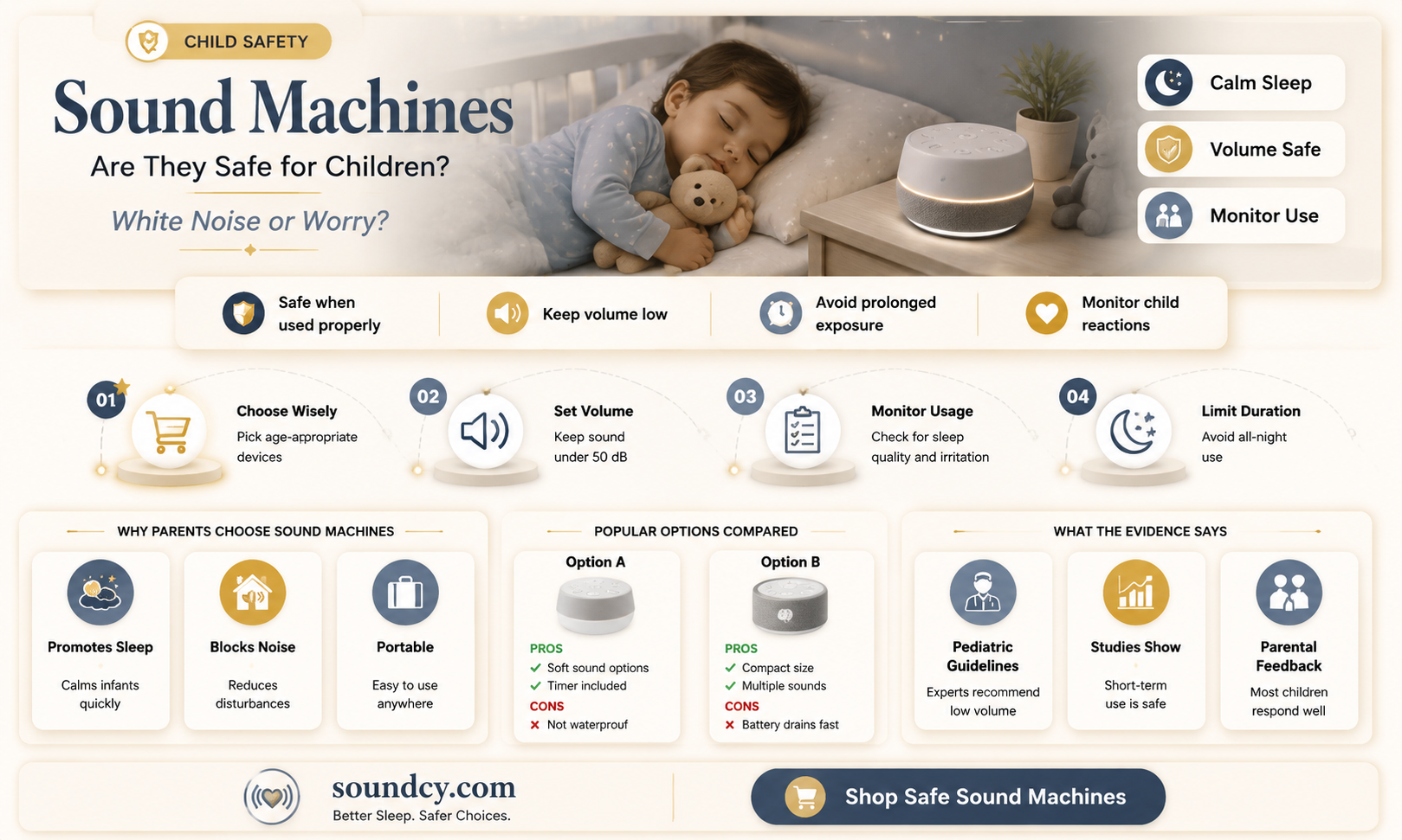 are sound machines bad for kids