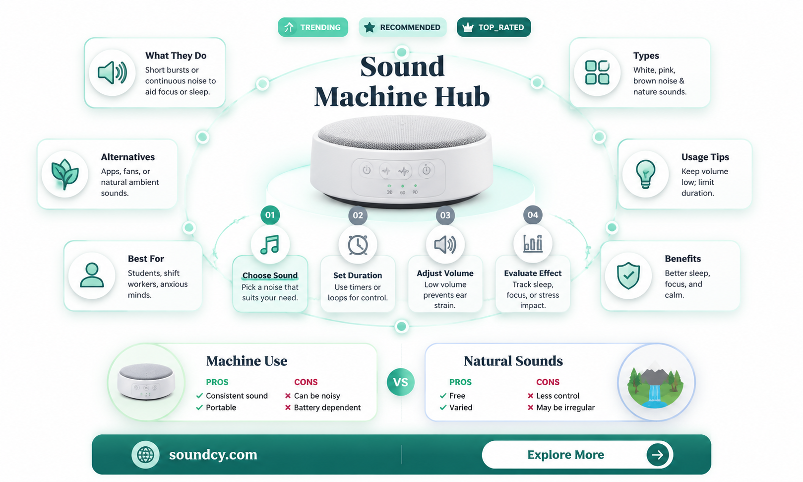 are sound machines bad for you
