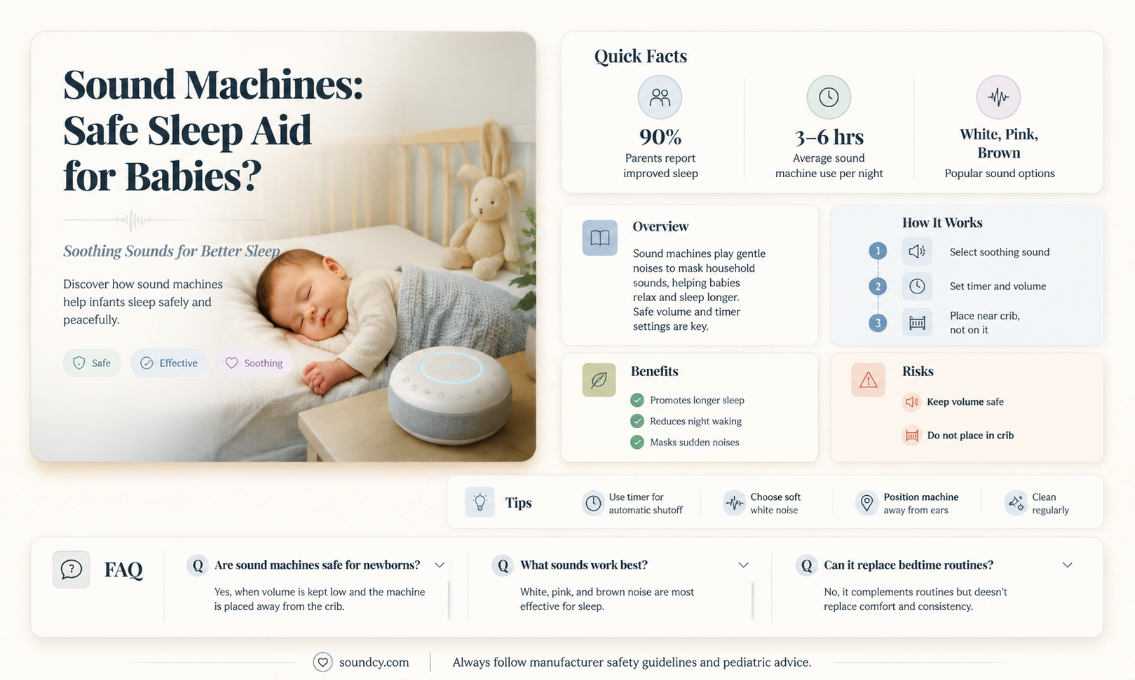 are sound machines bad for baby