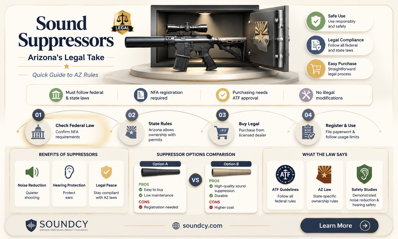 are sound suppressors legal in arizona
