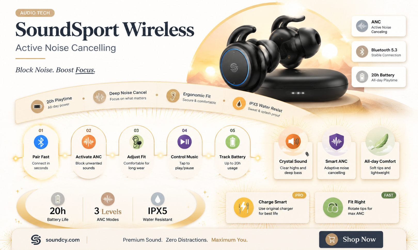 are soundsport wireless headphones sound cancelling
