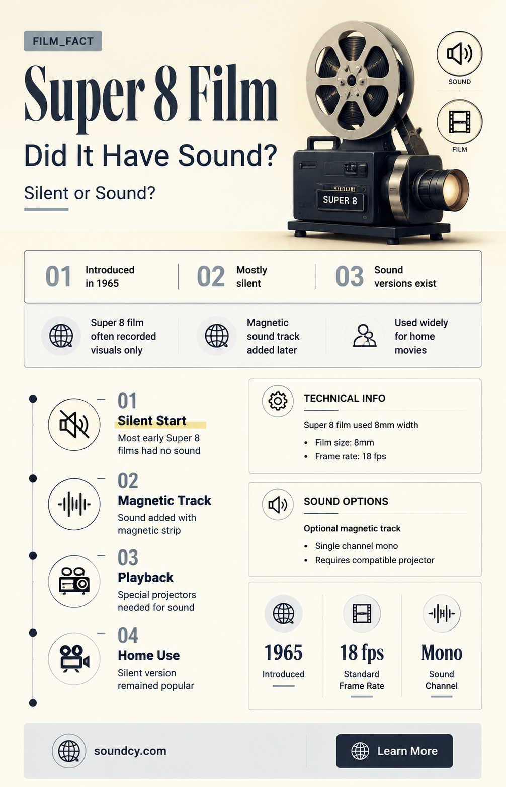 did super 8 film have sound