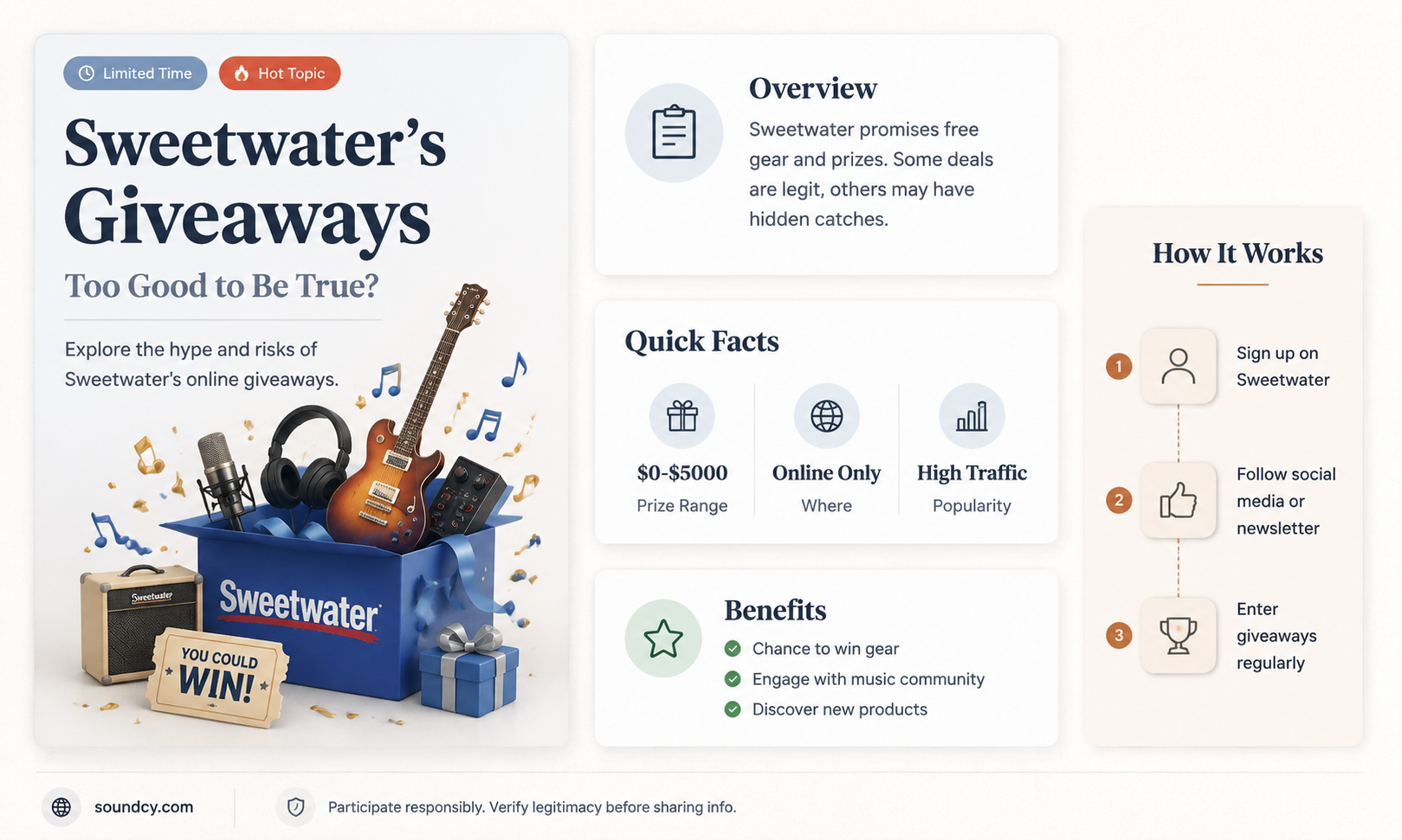 are sweetwater sound giveaways for real