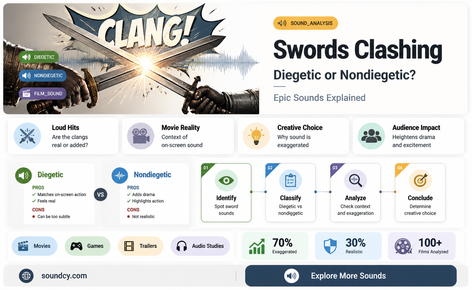 are over the top sword sounds diagetic or nondiegetic