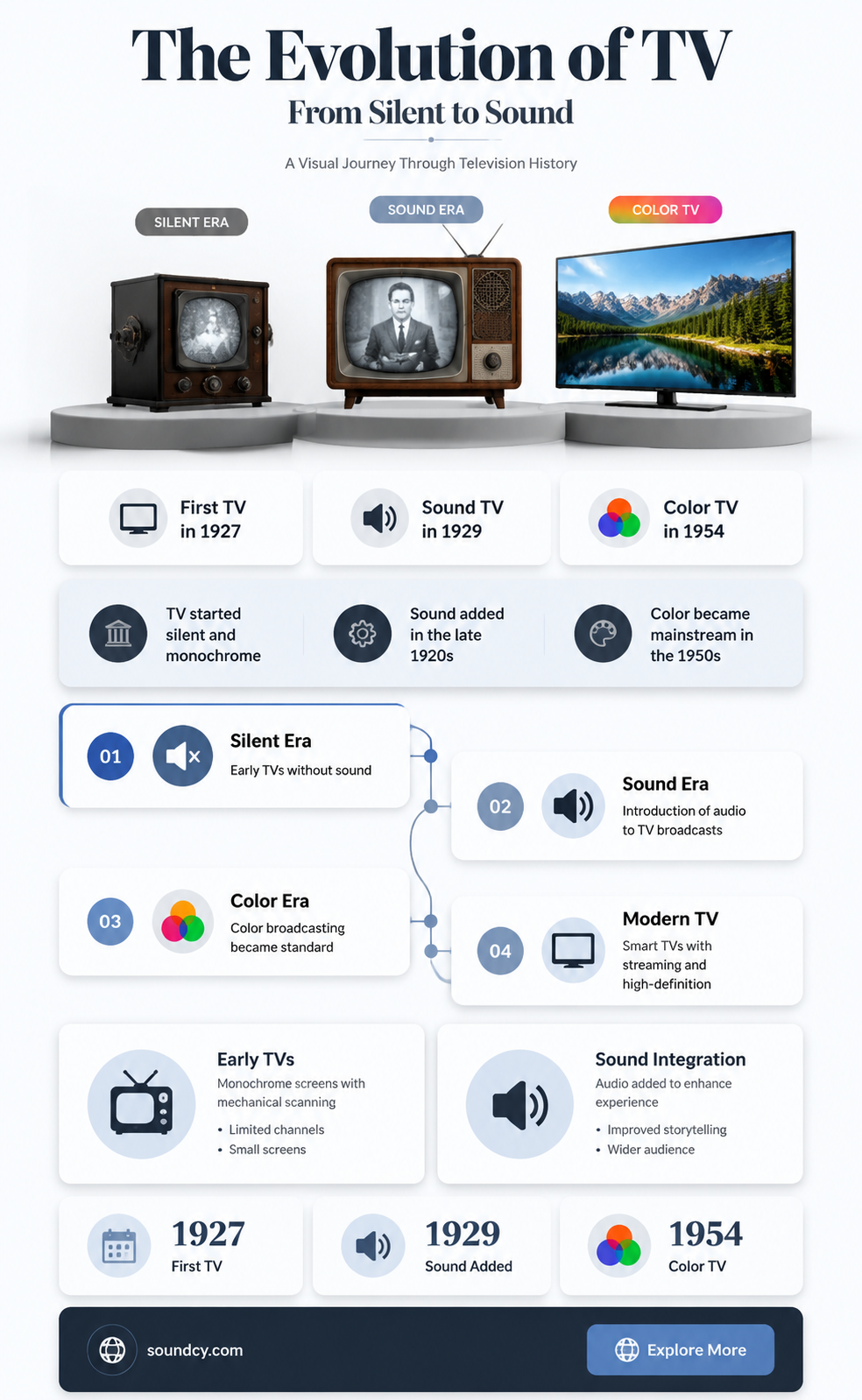 did the first tv have sound