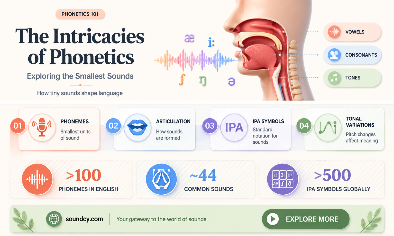 are the smallest sounds of language