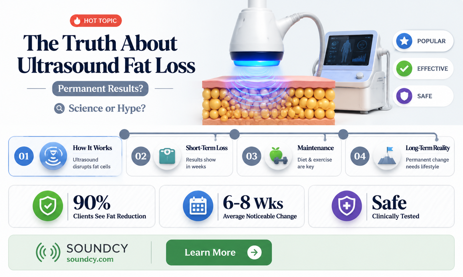 are ultra sound fat dissolves permanent