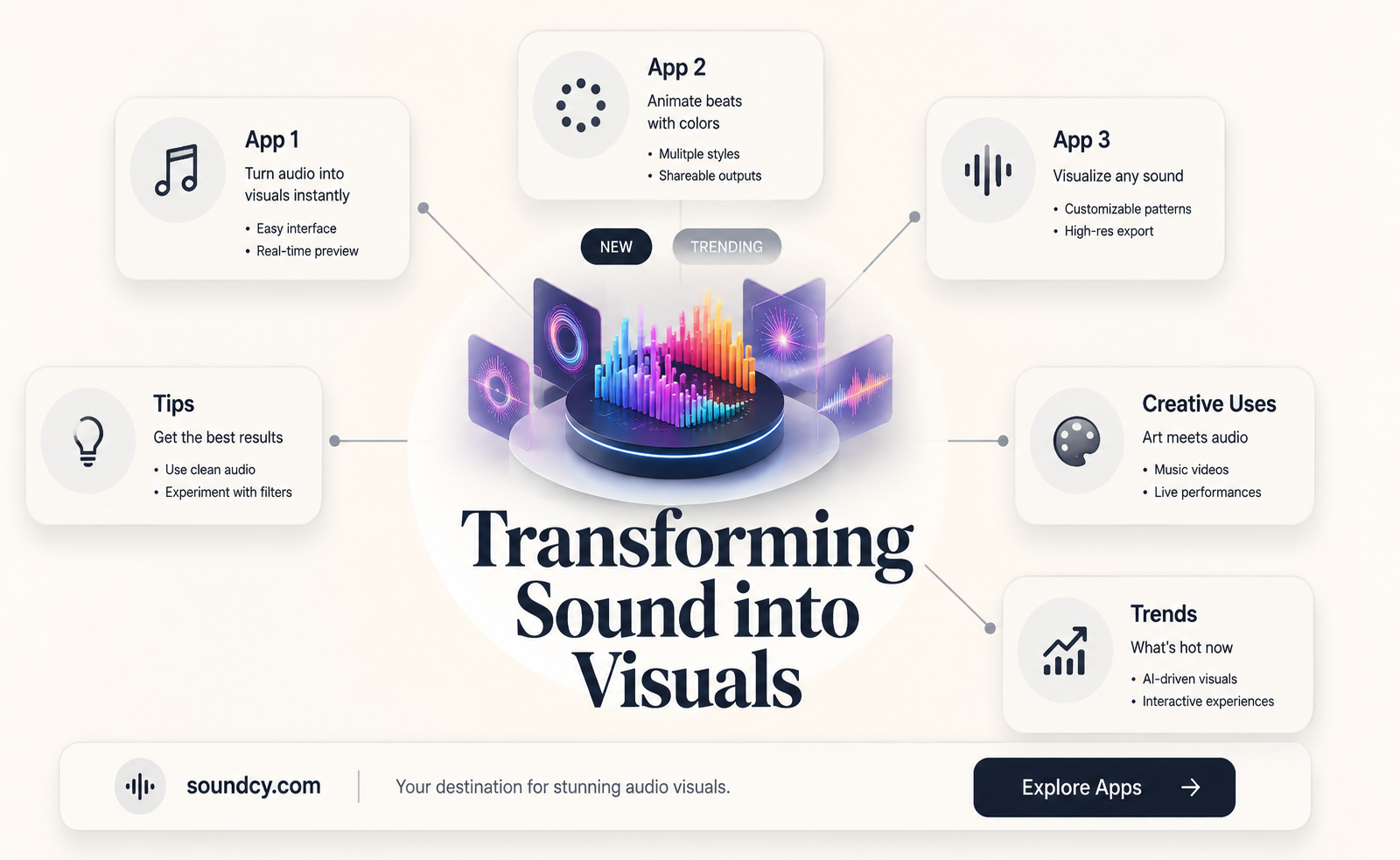 are there any apps that like sound to visuals