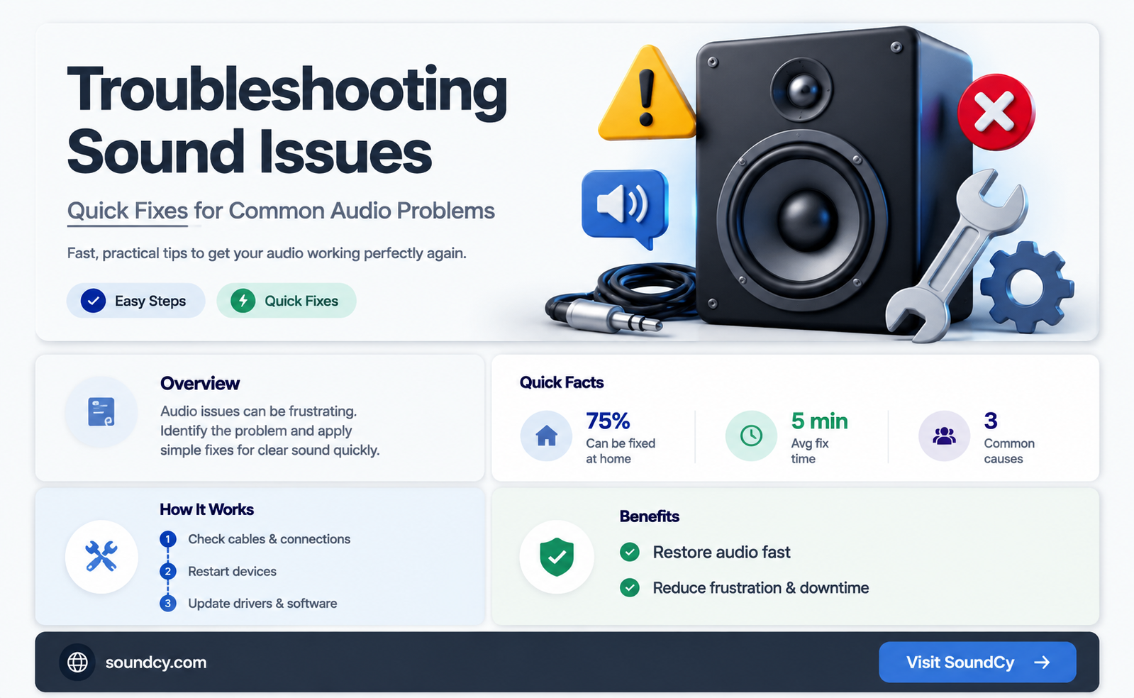 are you having sound problems