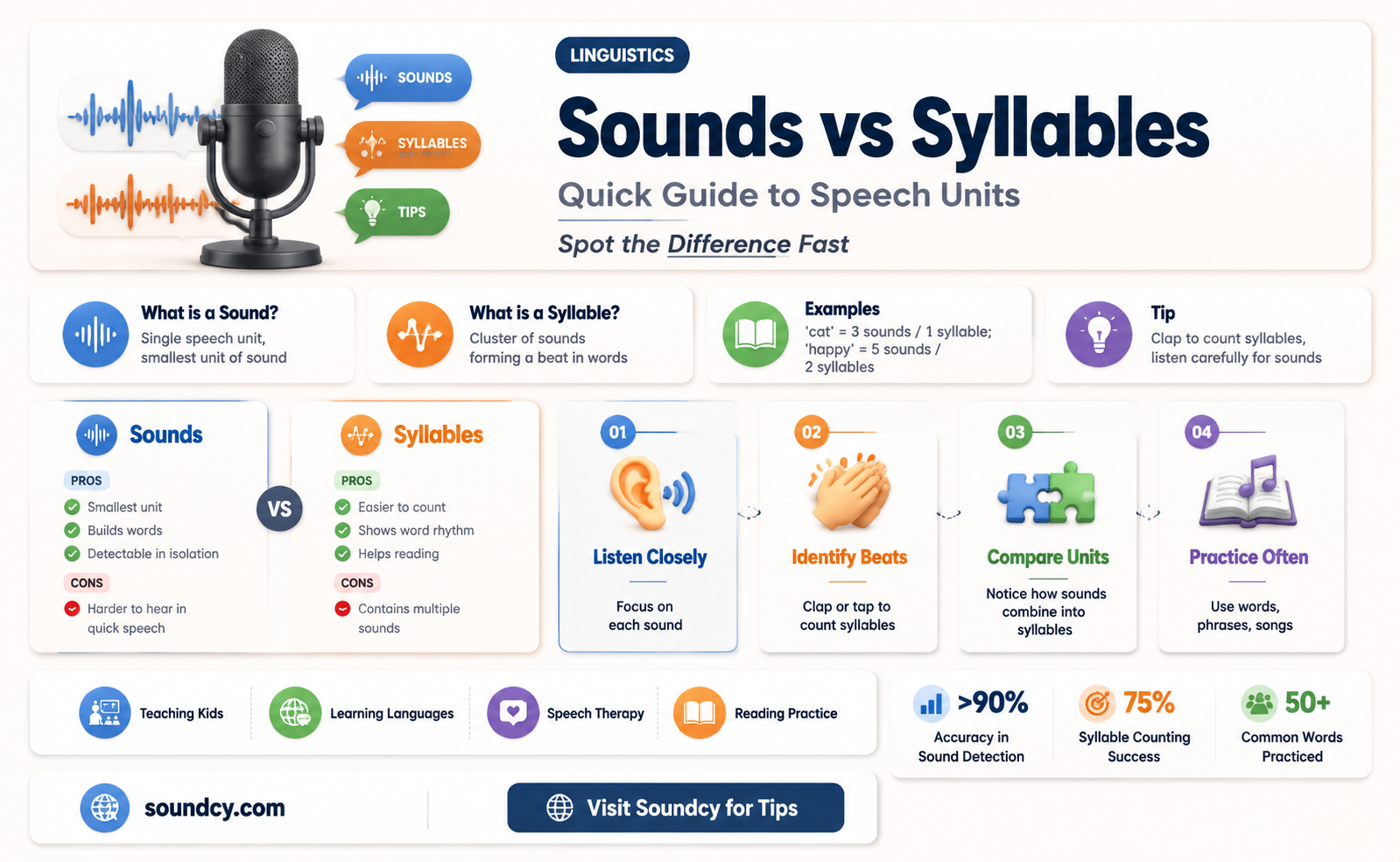 are sounds and syllables the same