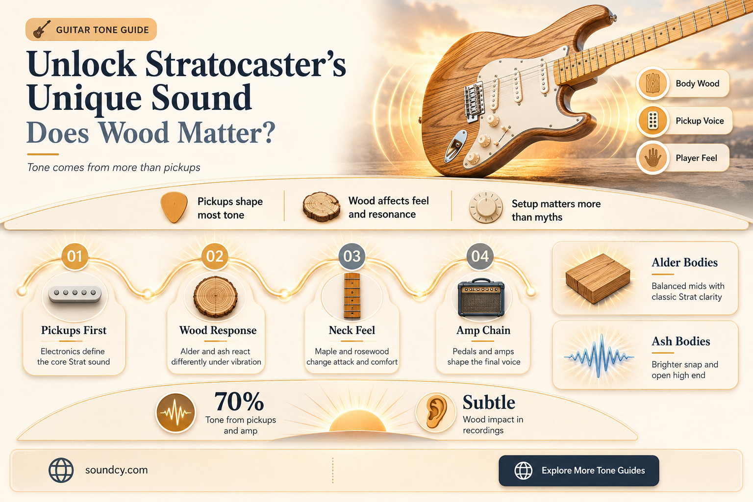 do all stratocasters sound the same