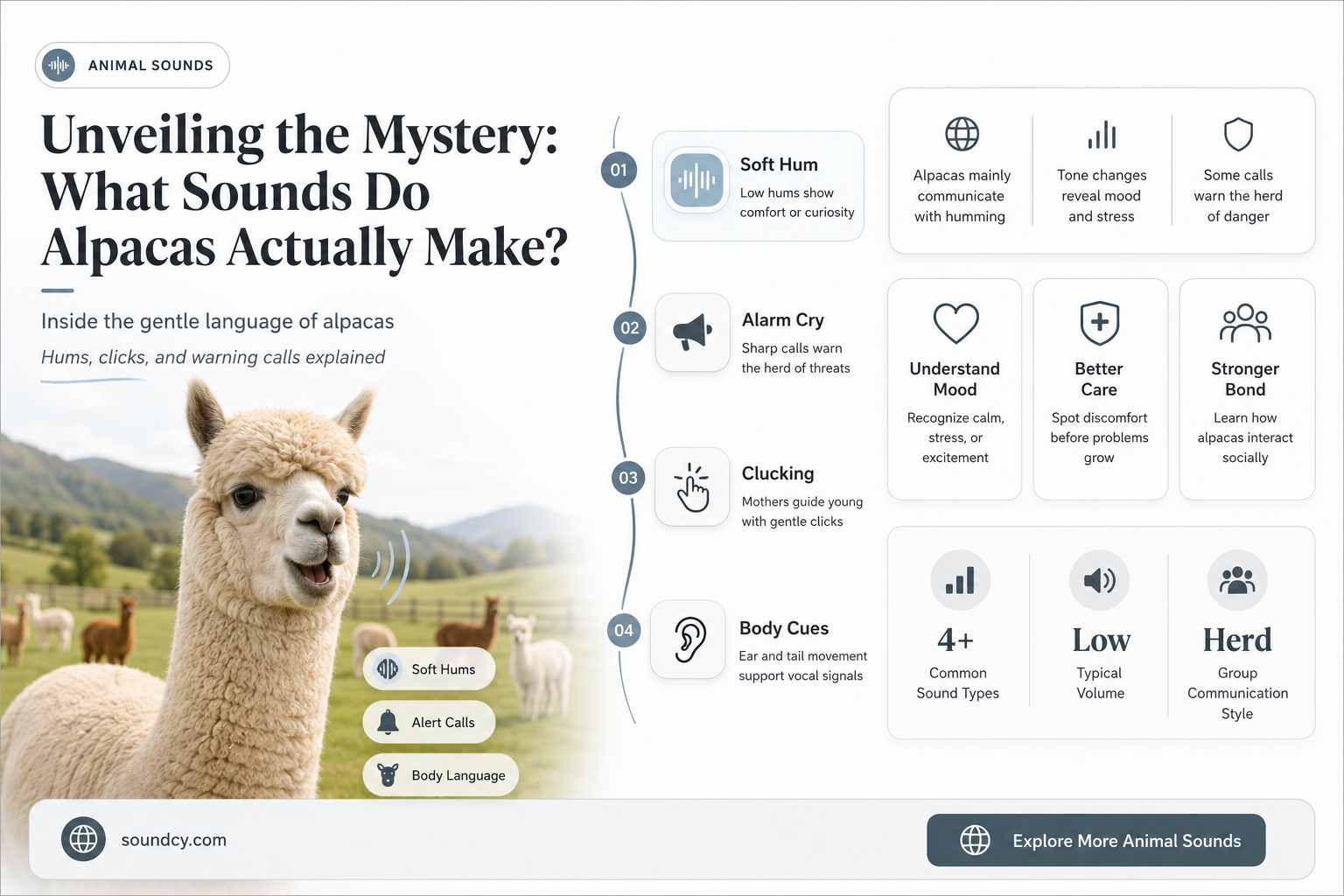 do alpacas make a sound