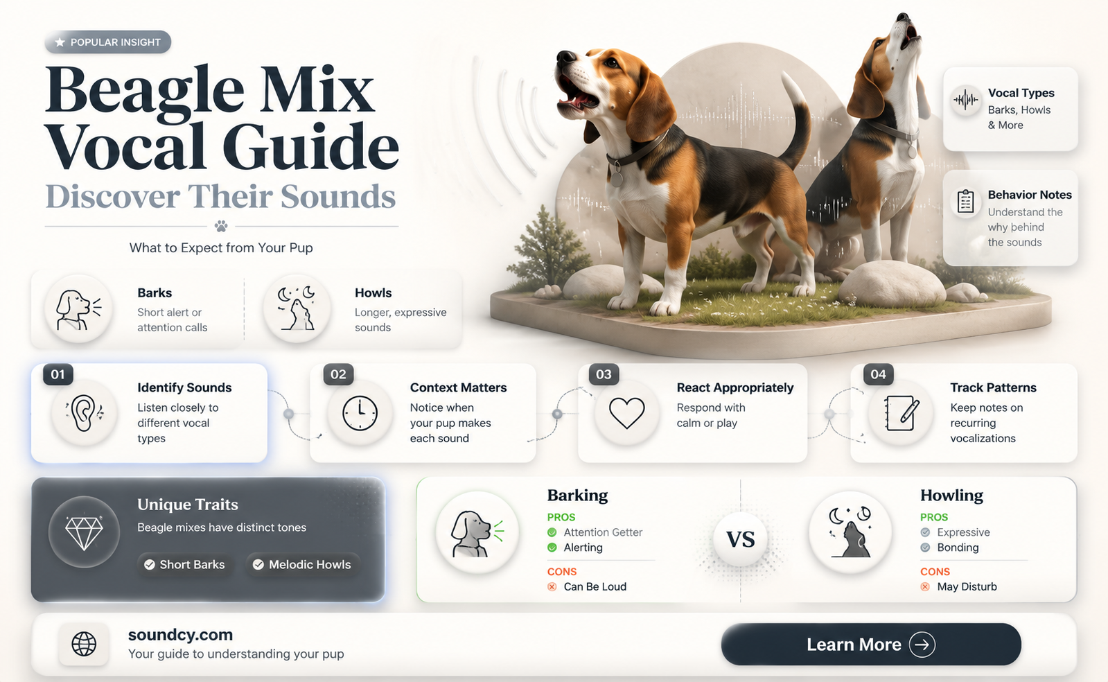 could you tell me the sound of beagle mix