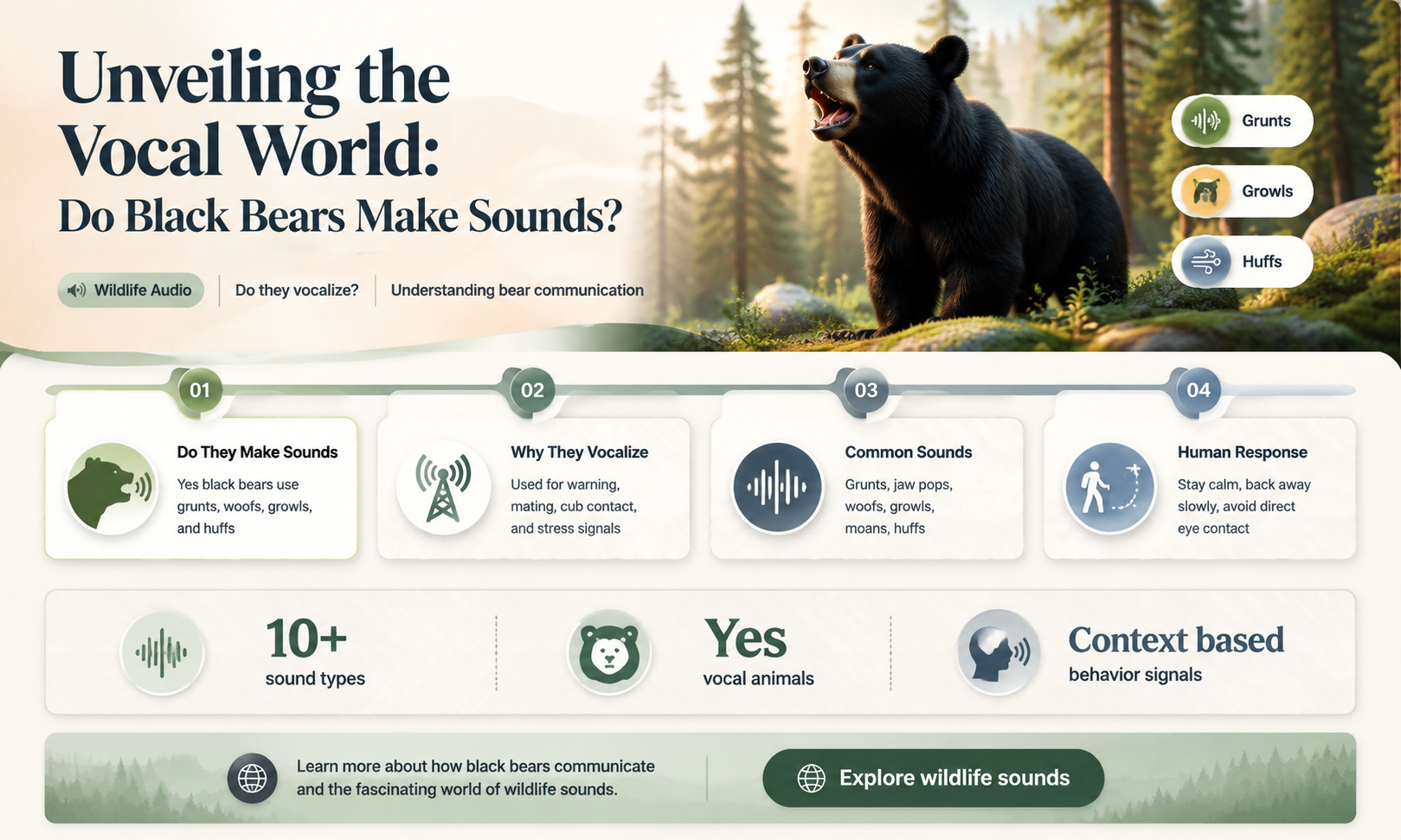 do black bears make sounds