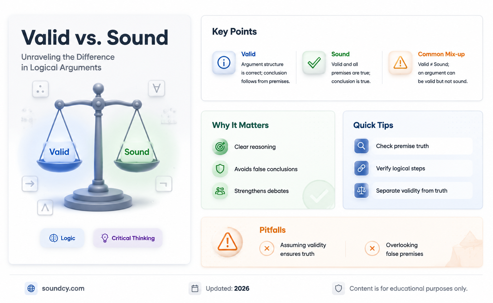 are valid and sound synonymous