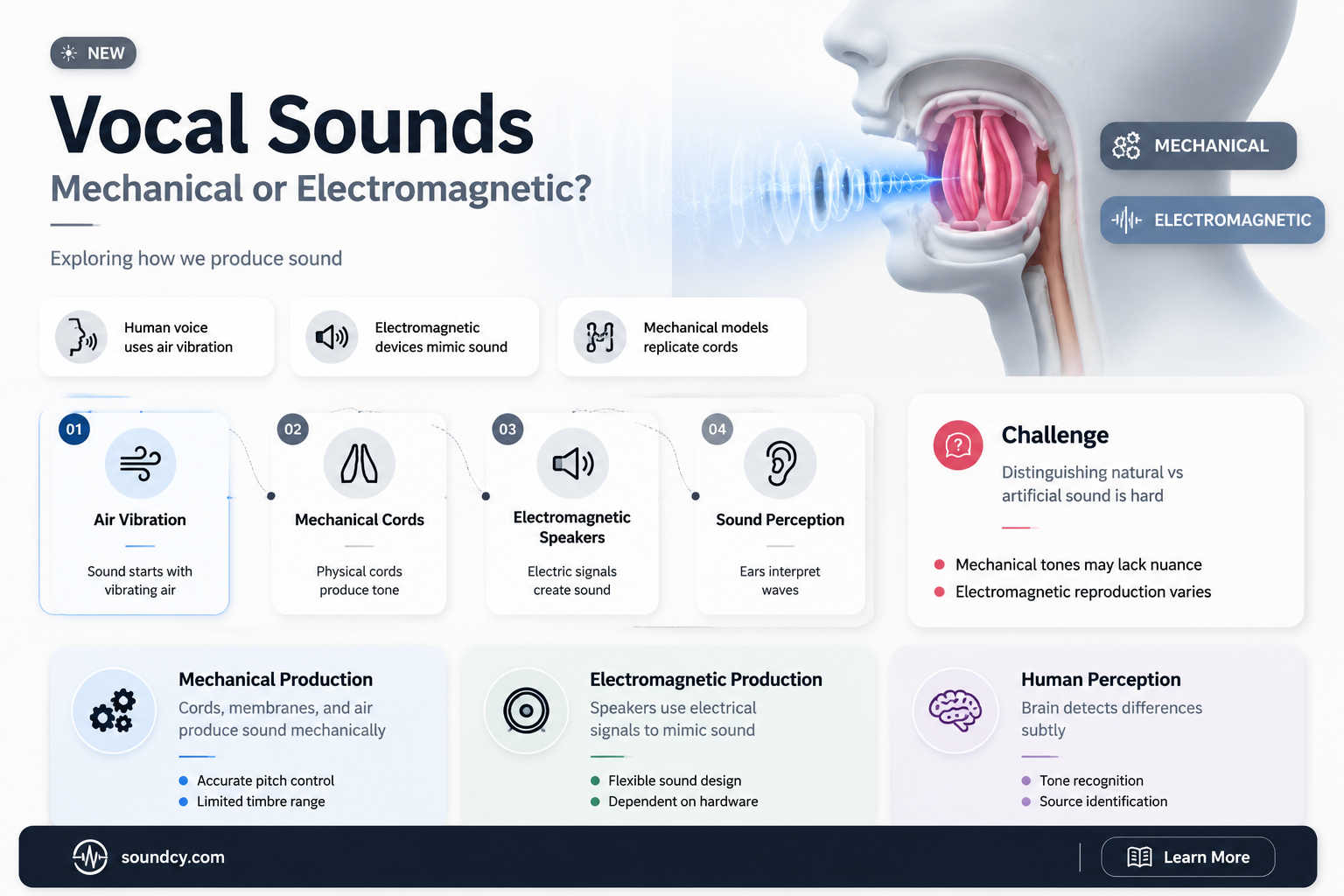 are vocal sounds mechanical or electromagnetic