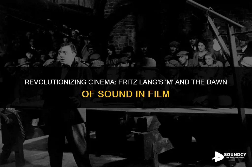 was fritz lang m the first movie with sound