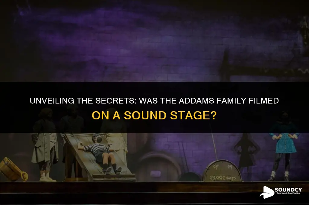 was the addams family filmed on a sound stage