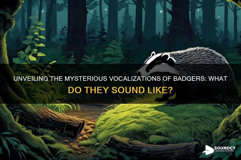 what a badger sounds like