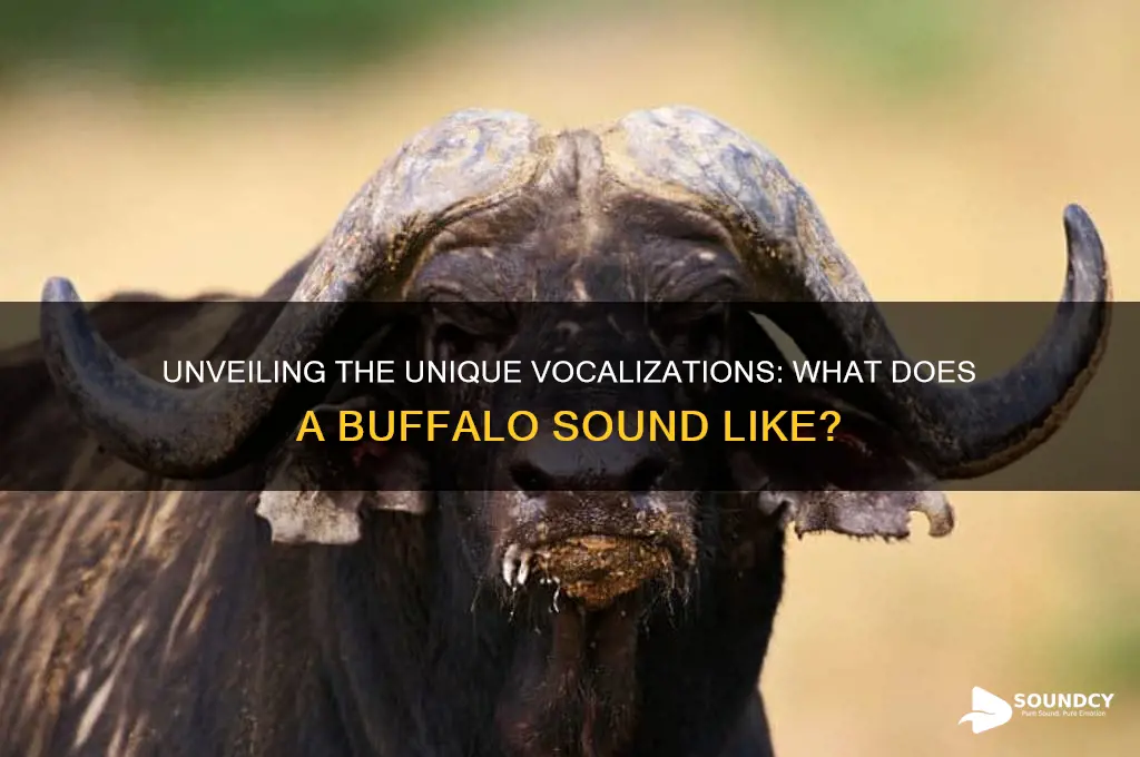 what a buffalo sounds like