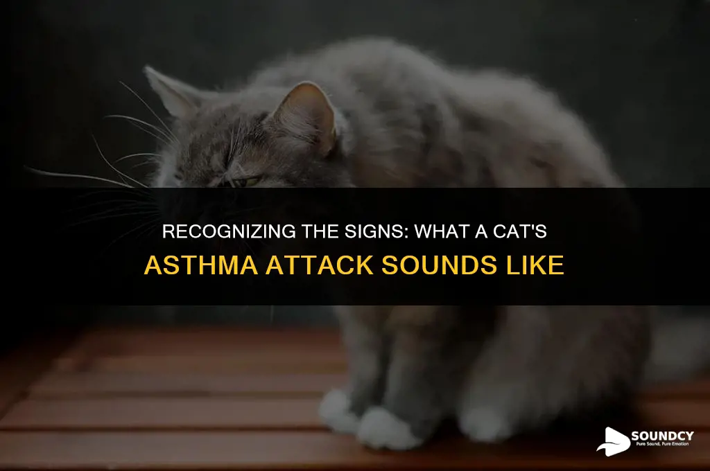 what a cat having an asthma attack sound like